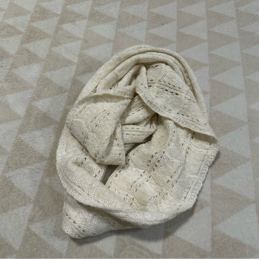 Ivory cream scarf infinity